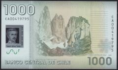 Şili 1000 Pesos 2020 Çil Pick 161j Polimer