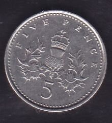 İngiltere 5 Pence 1998