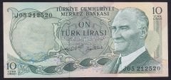 6.EMİSYON 2.TERTİP 10 LİRA J05 212520 ÇİLALTI ÇİL