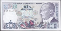 7.Emisyon 1.Tertip 1000 Lira E48  310525 Çil