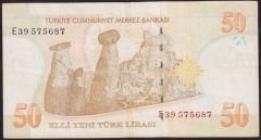 8.Emisyon 50 YTL E39 575687 Çok Temiz