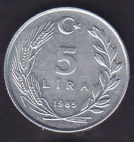 1985 Yılı 5 Lira