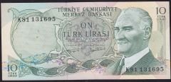 6.Emisyon 2.Tertip 10 Lira K81 131695 Ççt Çilaltı