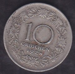 AVUSTURYA 10 GROSCHEN 1928
