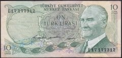 6.EMİSYON 1.TERTİP 10 LİRA E17 177312 ÇT - ÇÇT