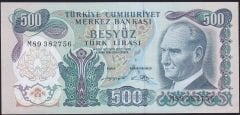 6.Emisyon 2.Tertip 500 Lira M89 382756 Ççt Çilaltı