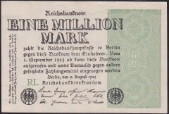 ALMANYA 1000000 MARK 1923 ÇOK ÇOK TEMİZ - ÇİLALTI