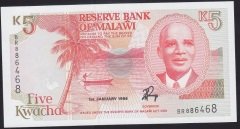 MALAWI 5 KWACHA 1994 ÇİL