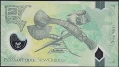 Papua New Guinea 2 Kina 2017 Çil Pick 28 Polimer