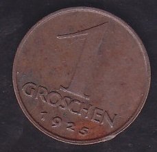 AVUSTURYA 1 GROSCHEN 1925