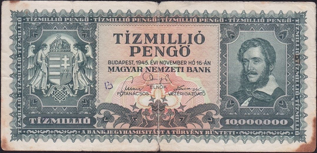 Macaristan 100000 Pengo 1945 İyi