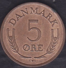 Danimarka 5 Öre 1963