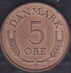 Danimarka 5 Öre 1963
