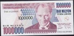 7.EMİSYON 3.TERTİP 1 000 000 LİRA S86 019888 ÇİL