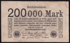 Almanya 200000 Mark 1923 Çok Temiz