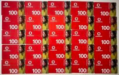 Vodafone Hazır Kart 100 Kontör 25 Adet
