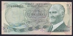 6.EMİSYON 2.TERTİP 10 LİRA I74 398015 ÇÇT