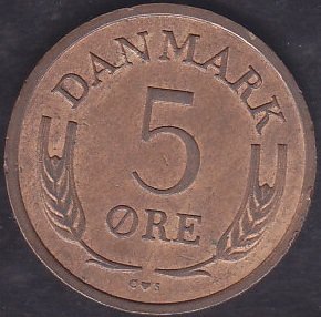 Danimarka 5 Öre 1969