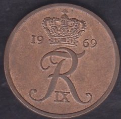 Danimarka 5 Öre 1969