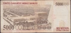 7.Emisyon 5 000 000 Lira E07 274348 Çok Temiz