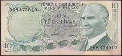 6.EMİSYON 1.TERTİP 10 LİRA D68 473010 ÇÇT +