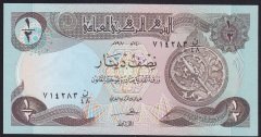 IRAK 1/2  DİNAR 1980 ÇİL