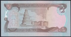 IRAK 1/2  DİNAR 1980 ÇİL