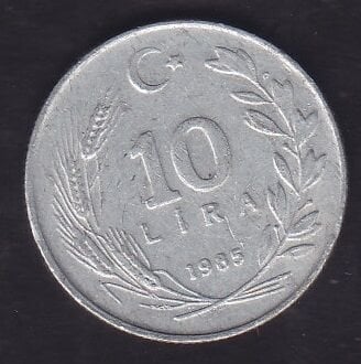1985 Yılı 10 Lira