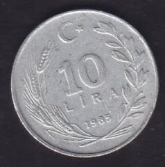 1985 Yılı 10 Lira