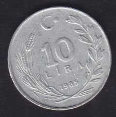 1985 Yılı 10 Lira