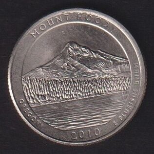 Amerika Çeyrek Dolar 2010 P Hatıra Mount Hood Ulusal Ormanı Bölgesi