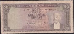 5.Emisyon 7.Tertip 50 Lira U75 058540 Temiz