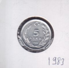 1983 Yılı 5 Lira