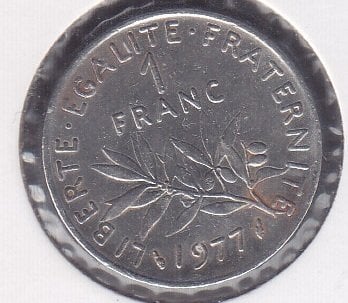 Fransa 1 Frank 1977