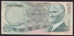 6.EMİSYON 2.TERTİP 10 LİRA I80 076690 ÇÇT +