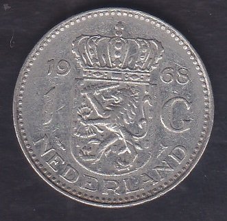 HOLLANDA 1 GULDEN 1968