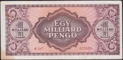 Macaristan 1 Milyar Pengo 1946 Çok Temiz+