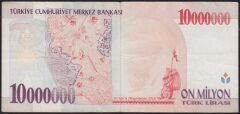7.Emisyon 10 000 000 Lira B56 668352 Çok Temiz
