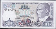 7.EMİSYON 1.TERTİP 1000 LİRA B49 428383 ÇİLALTI ÇİL
