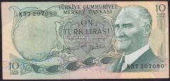 6.Emisyon 2.Tertip 10 Lira K57 207080 Çok Temiz