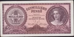 Macaristan 1 Milyar Pengo 1946 Çok Çok Temiz+