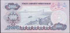 6.Emisyon 1.Tertip 1000 Lira B17 305259 Çok Çok Temiz+