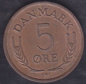 Danimarka 5 Öre 1965