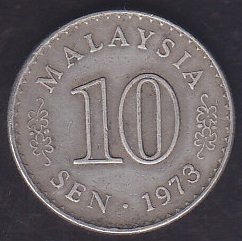MALEZYA 10 SEN 1973