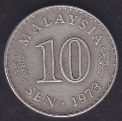 MALEZYA 10 SEN 1973