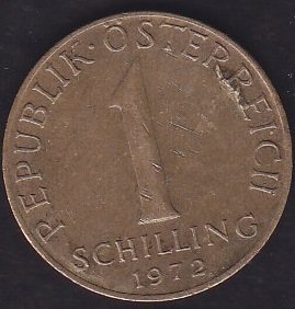 Avusturya 1 Şilin 1972