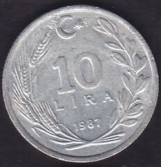 1987 Yılı 10 Lira