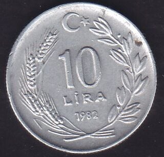 1982 Yılı 10 Lira