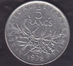 Fransa 5 Frank 1978