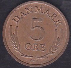 Danimarka 5 Öre 1970